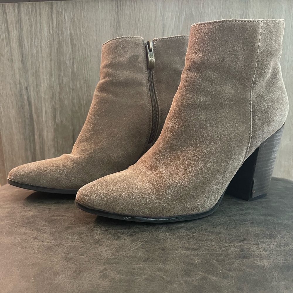 Tan Suede Ankle Boots